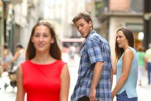 Distracted Boyfriend meme template - Click to use