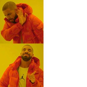 Drake Hotline Bling meme template - Click to use